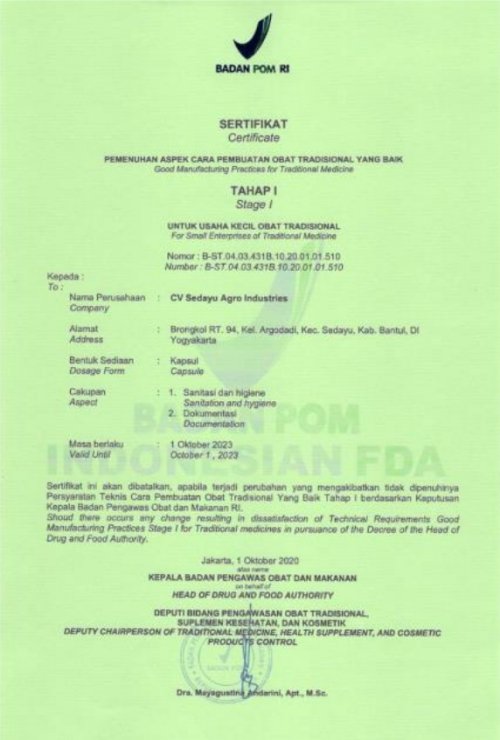 CV. Sedayu Agro Industries